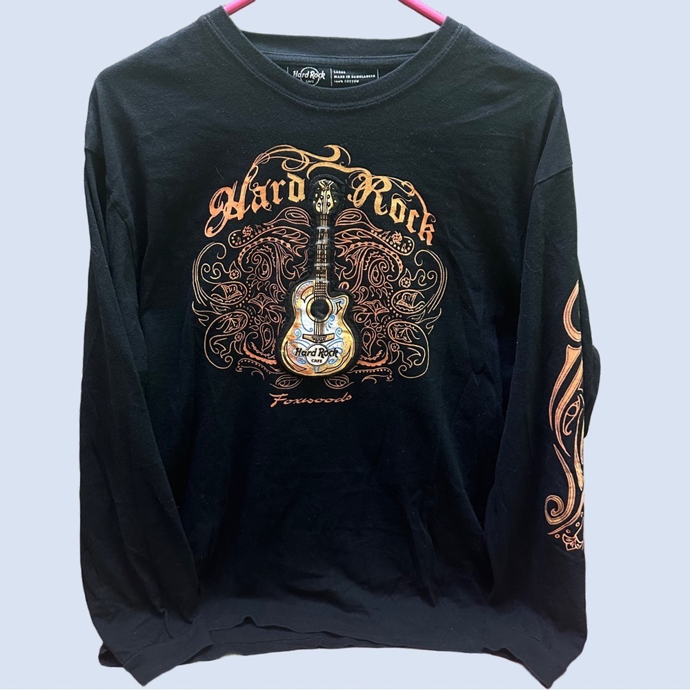 Hard Rock Black Long Sleeve Shirt size L